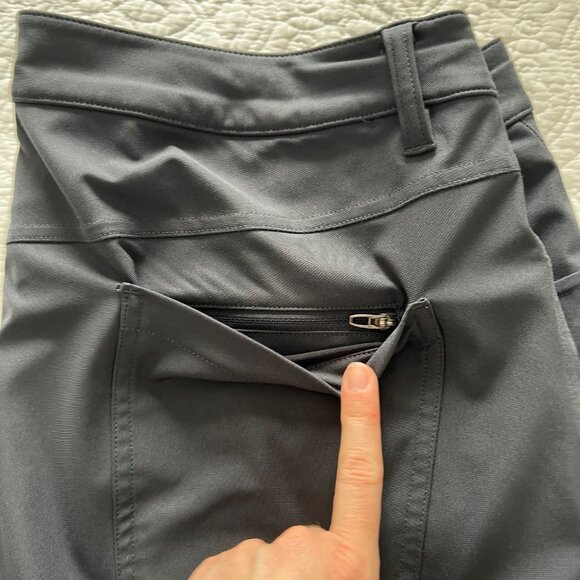 Lululemon ABC Pant Classic 28" Warpstreme Size 36 in Obsidian Grey - Picture 5 of 9